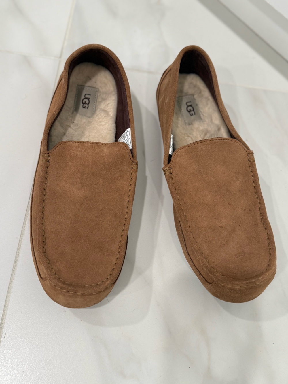Mens UGG 1003419 Australia Alder Suede Slipper Shoes Chestnut Size 13